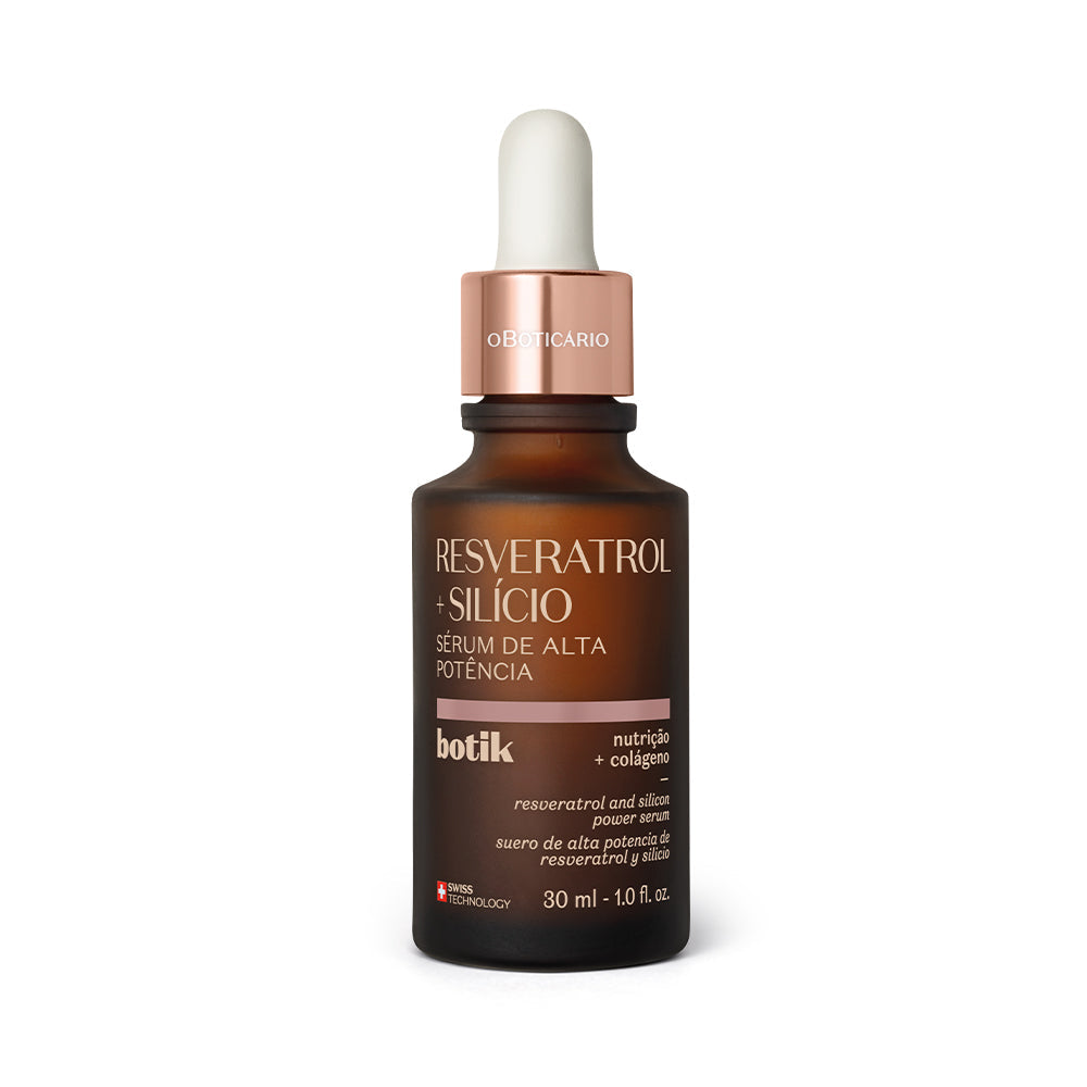 Resveratrol + Silício Sérum de Alta Potência, 30 ml