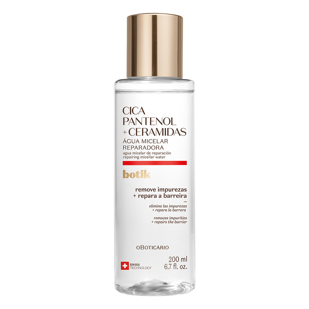 Cica Pantenol + Ceramidas Água Micelar Facial Reparadora, 200 ml