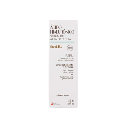 Ácido Hialurónico Sérum de Alta Potência Botik Refil, 30 ml