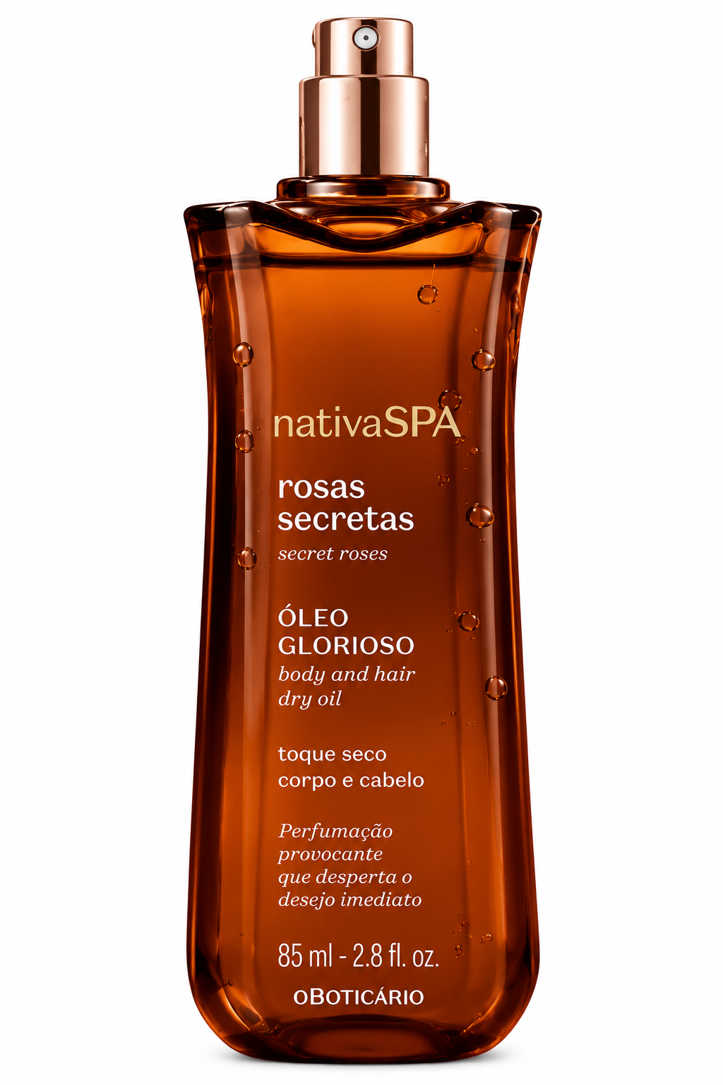 Nativa SPA Rosas Secretas Óleo Multifuncional Glorioso 85 ml