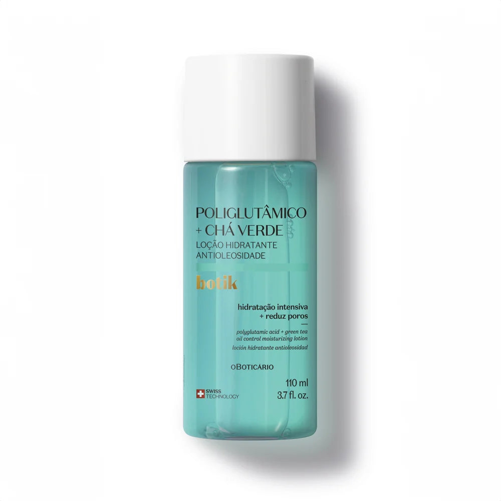 Ácido Poliglutâmico + Chá Verde Loção Hidratante Antioxidante, 110 ml
