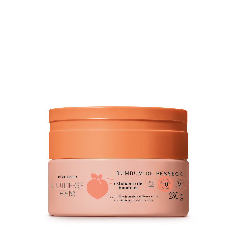 Creme Esfoliante Cuide-se Bem Bumbum de Péssego, 230g