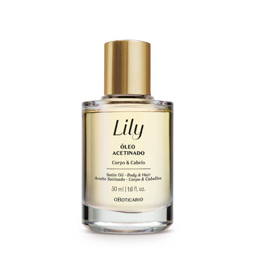 Óleo Multifuncional Acetinado Corpo e Cabelo Lily, 50ml