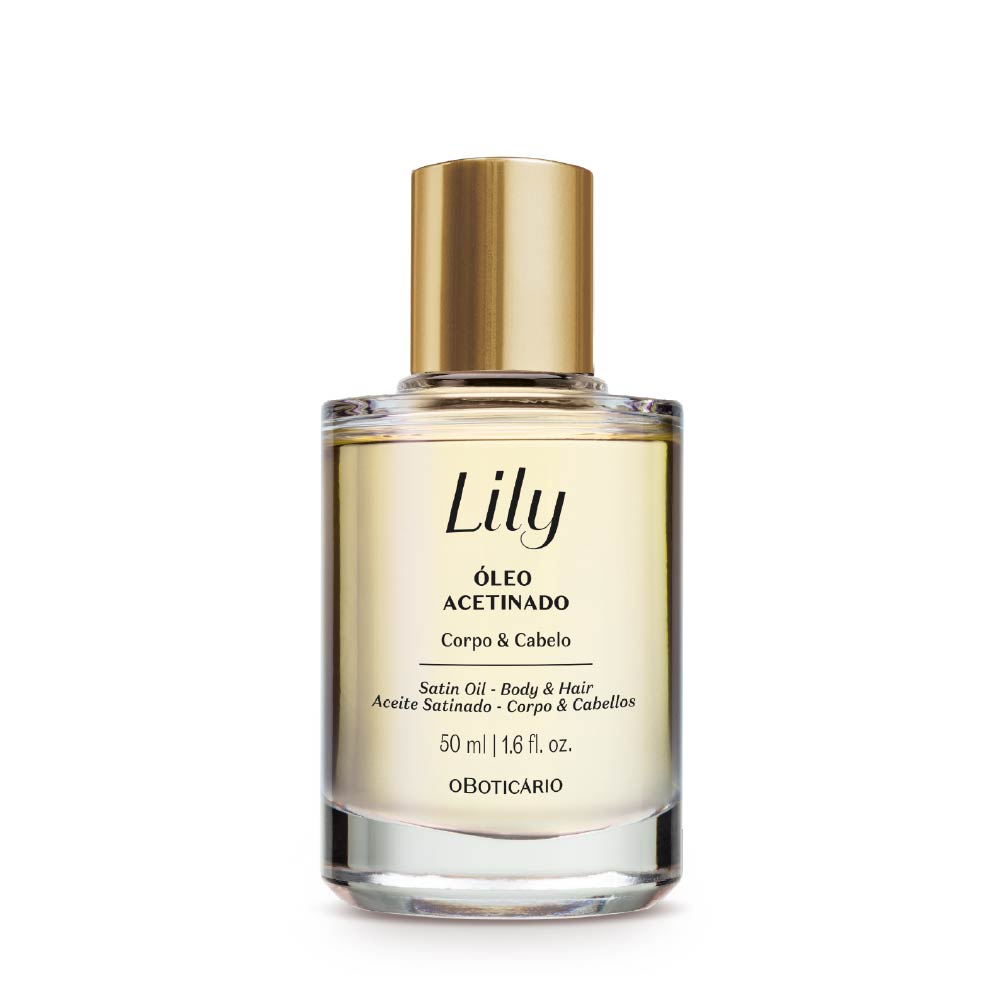 Óleo Multifuncional Acetinado Corpo e Cabelo Lily, 50ml